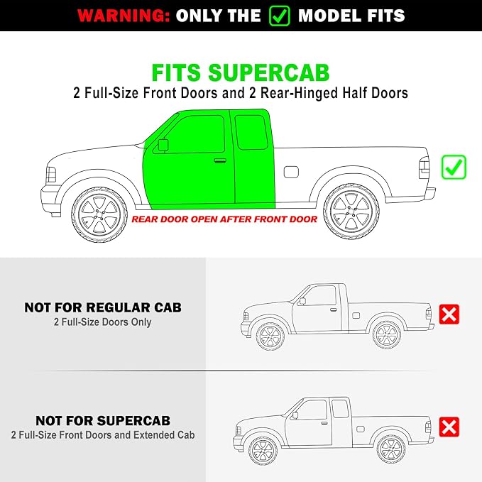 APS 6-inch (Black Stainless Steel Powder Coated Flat Style) Running Boards Side Bars Side Steps Compatible with Ford Ranger Mazda B-Series 1999-2011 Super Cab 4-Door (Drilling Required)