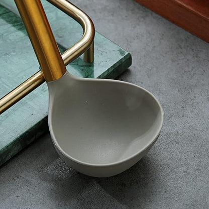 Gold Ladle, Berglander Non-stick Silicone Kitchen Ladle