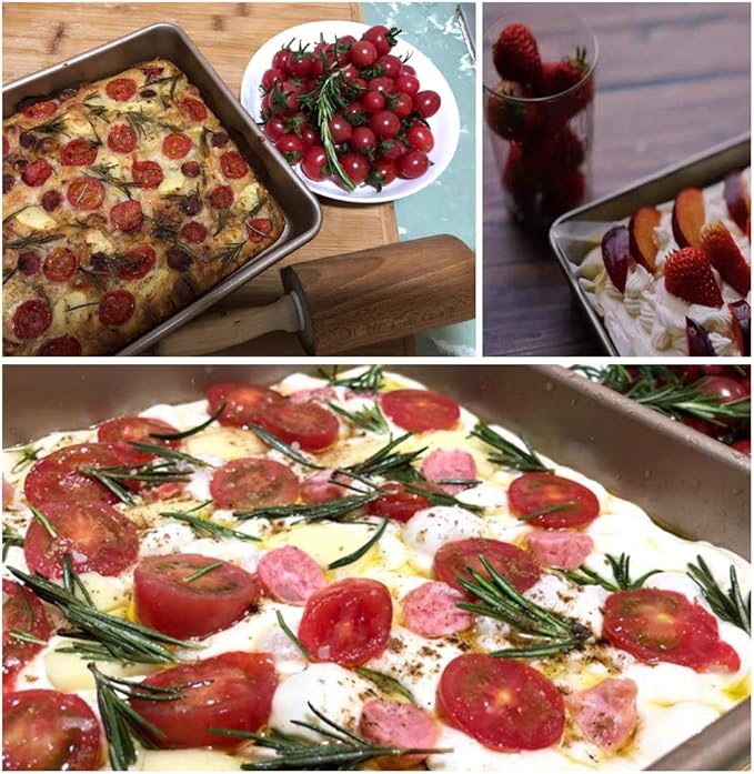 11 Inch Baking Sheets Pan Nonstick Set of 2, Walooza Cookie Sheet Replacement