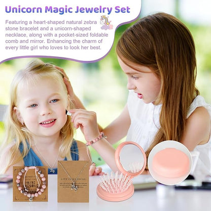 Jenria Unicorn Gifts for Girls, Christmas Birthday Gifts for Girls Age 3 4 5 6 7 8 9 10 Years Old Girl Birthday Gift Ideas, Girls Toys Age 6-8, Unicorn Toys for Daughter, Niece
