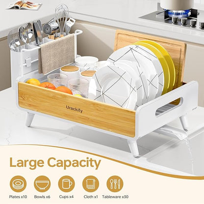 Urackify Dish Drying Rack for Kitchen Counter