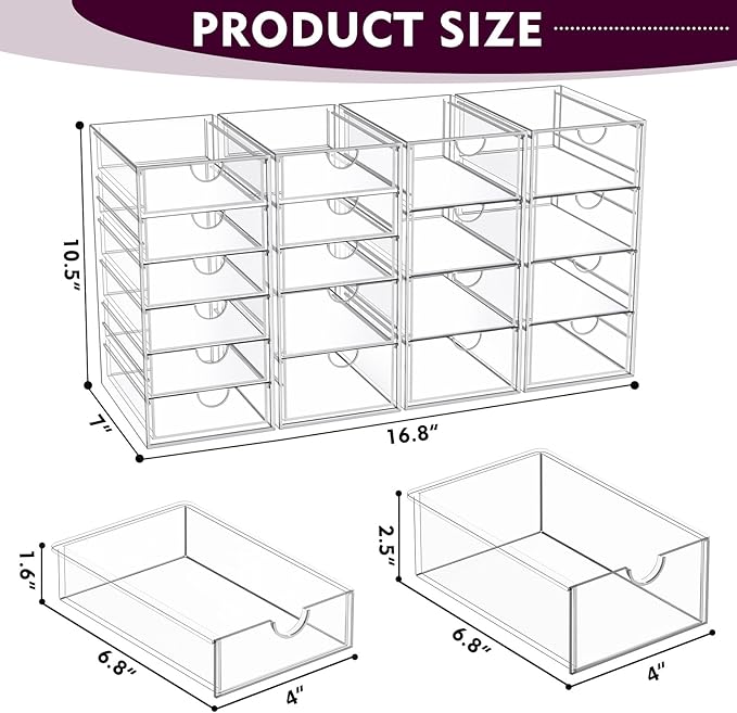 YFXCVSL Acrylic Makeup Organizer