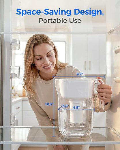 Waterdrop PT-11W 7-Cup Water Filter Pitcher