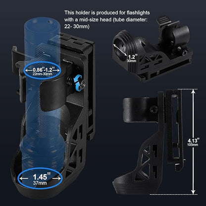 Tactical Flashlight 1200 High Lumen Duty Belt Flashlight for Law Enforcement, Premium Police Flashlight with Holster for Duty Belt,led Flashlight Gifts-Sentinel-X1