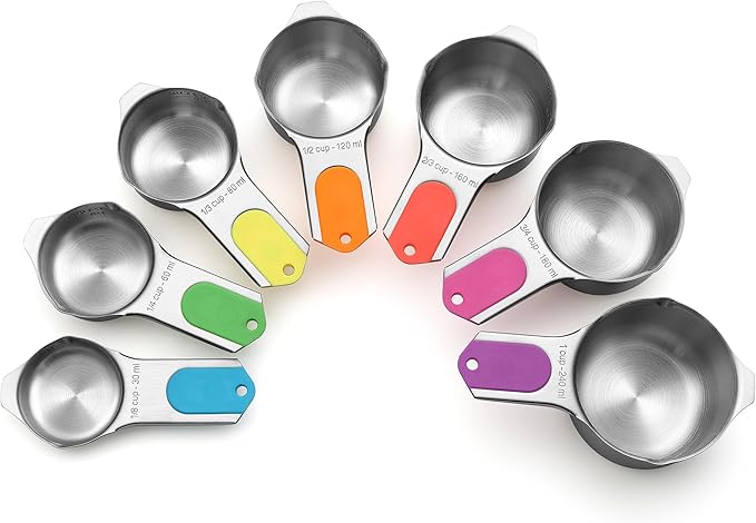 Spring Chef Magnetic Stainless Steel Measuring Cups, Kitchen Tools
