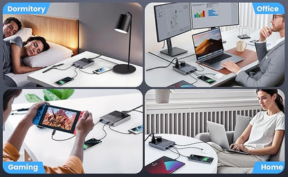 12-in-1 Charging Station USB C Power Strip