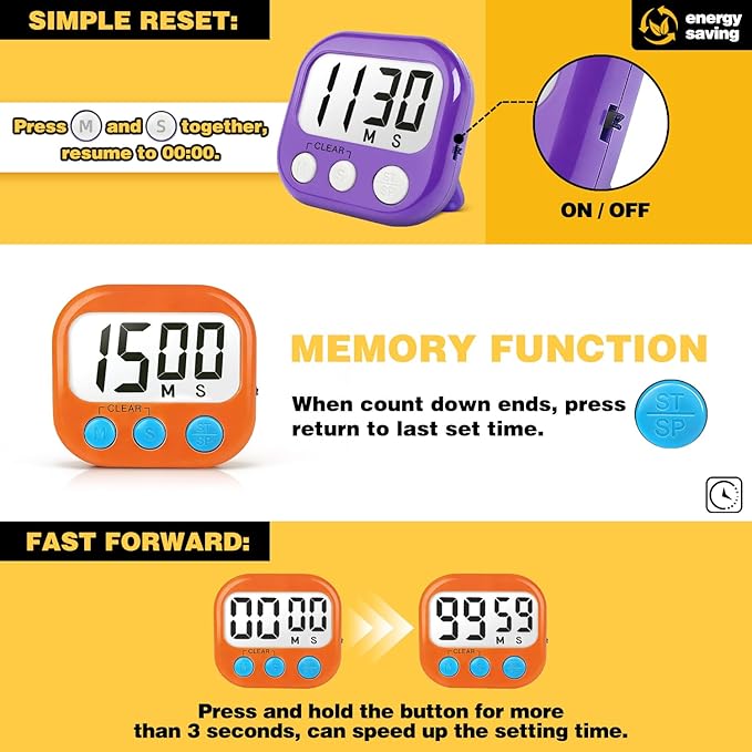 Classroom Timers for Teachers Kids Large Magnetic Digital Timer Teacher