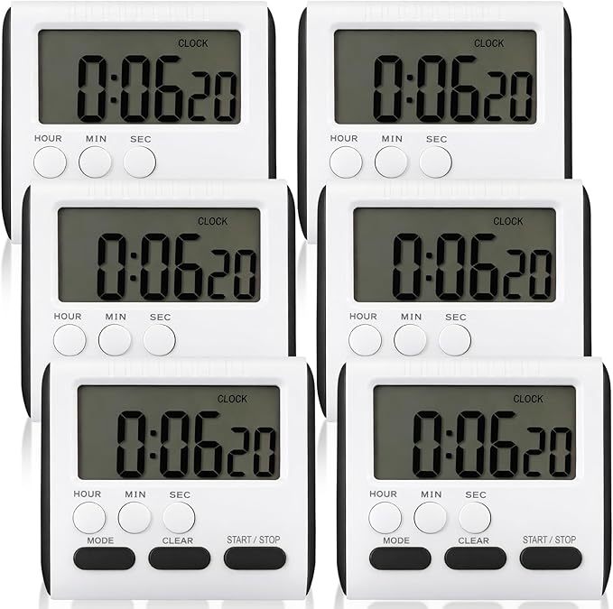 Mudder 6 Pack Digital Kitchen Timer