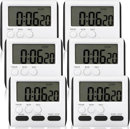 Mudder 6 Pack Digital Kitchen Timer