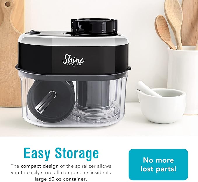 Shine Kitchen Co. SES-100 Electric Vegetable Spiralizer
