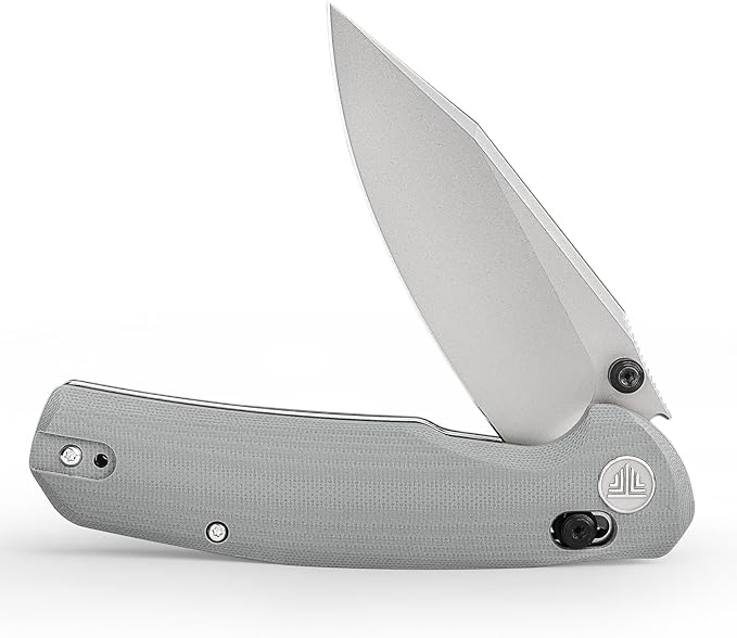 Axis Knives, EDC Folding Knife for Men, Pocket Knife with Clipï¼?.34??14C28N Steel,Thumb Stud Blade,Grey G10 Handle.Outdoor Camping Tool，Hornet-03G