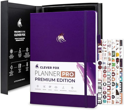 Clever Fox Planner Pro Premium – Luxurious Weekly & Monthly Planner