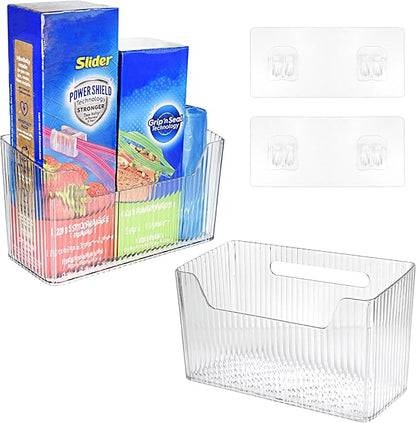 Pensino 2 Pack Adhesive Cabinet Door Organizer Storage Caddy