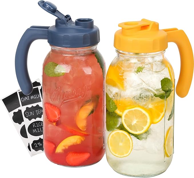 Soligt Glass Mason Jar Pitcher