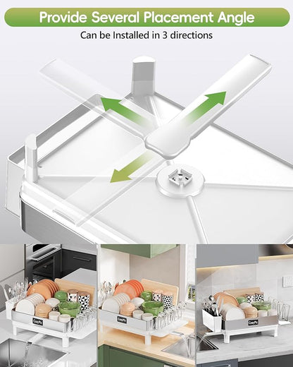 Dish Racks, Thicker Premium 304 Stainless Steel Dish Drying Rack