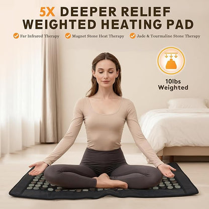 UTK Far Infrared Heating Pad for Back, 5X Pain Relief