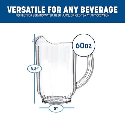 Carlisle FoodService Products Versapour Clear Pitcher Tall Pitcher