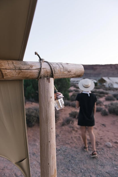 Barebones Beacon Hanging Light ??Copper, Rechargeable LED Camping Lantern with Adjustable Brightness ??Weatherproof Vintage-Style Hanging Lantern for Outdoor Adventures and Year-Round Use