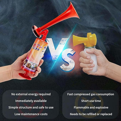 FARBIN Boat Air Horn Fog Horn Air homs for Safety for Wild Animals for Sports Events Party Airhorn loud Portable Pump Air Horn Hand Held
