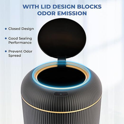 Pukomc Smart Sensor Wastebasket, Convenient and Hygienic Easy to Use,