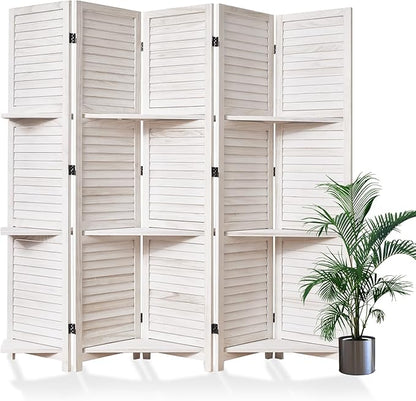 Partition Room Dividers, Folding Wood Privacy Screen