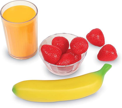 Learning Resources Healthy Breakfast Basket - 18 Pieces, Ages 3+ Pretend Play Food for Toddlers, Preschool Learning Toys, Kitchen Play Toys for Kids
