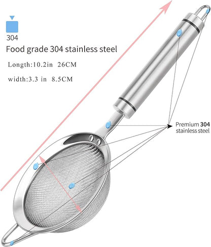304 Stainless Steel Fine Mesh Strainers