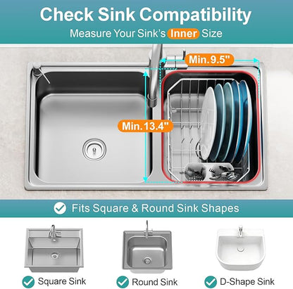 GSlife Mini in Sink Dish Drying Rack