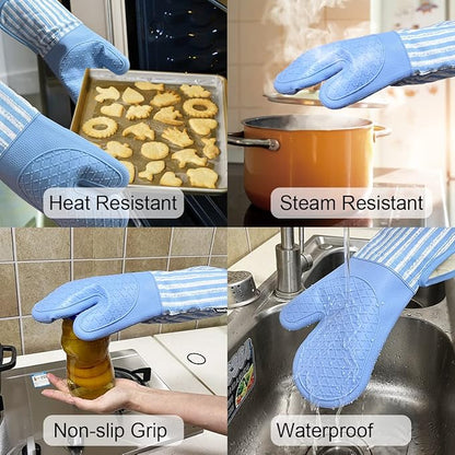 Alselo Silicone Oven Mitts Heat Resistant 932℉