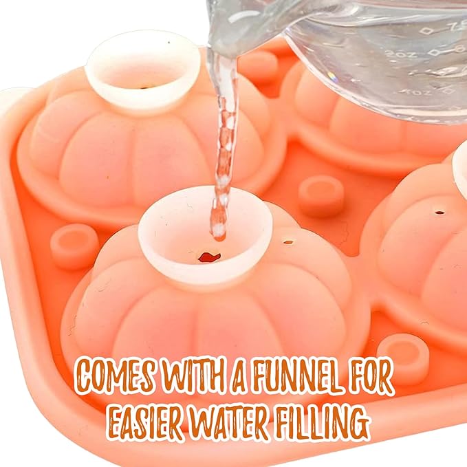 Orange 3D Pumpkin Ice Cube Tray