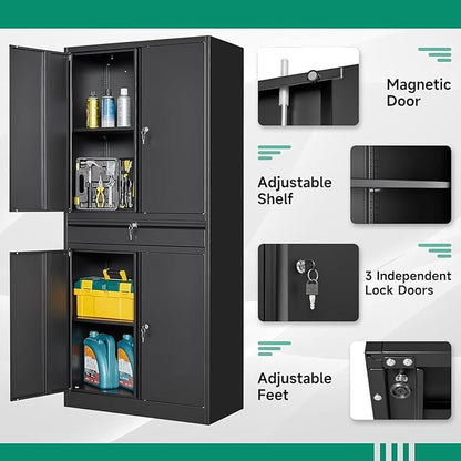 Letaya Metal Garage Storage Cabinet