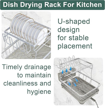LIYI Dish Drying Rack, Large Dish Rack