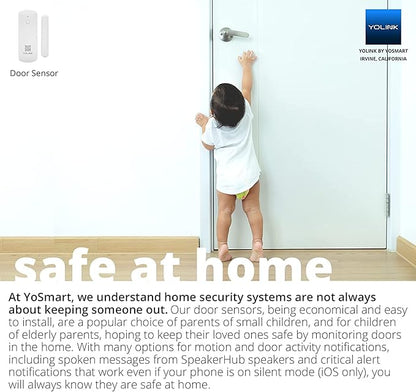 YoLink LoRa Smart Door Sensor Starter Kit: SpeakerHub Audio Hub & Door Sensor