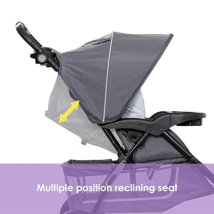Baby Trend Stroller and EZ-Lift Infant Car Seat, EZ Ride Travel System, Dash Grey