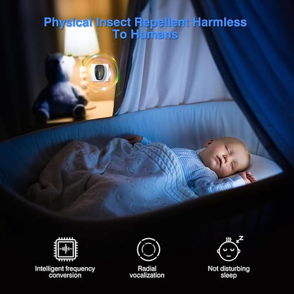 Upgraded Ultrasonic Repeller & Insect Indoor Repeller, Ultrasonic and Repellent