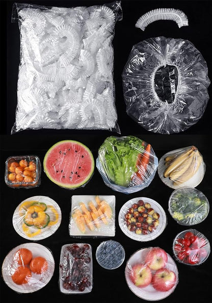 300pcs Reusable Elastic Food Covers