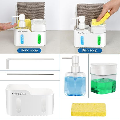 Hand Soap and Dish Soap Dispenser Set