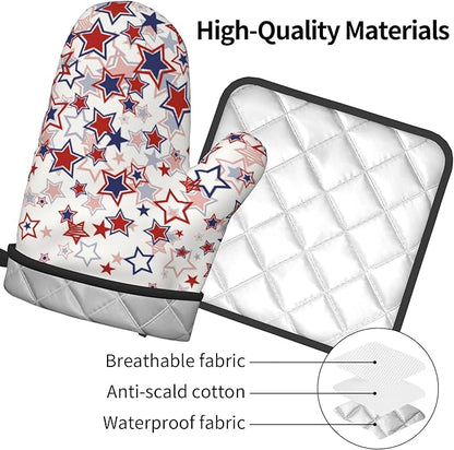 Stars Oven Mitts