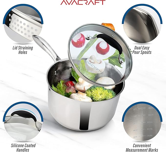AVACRAFT Stainless Steel Saucepan
