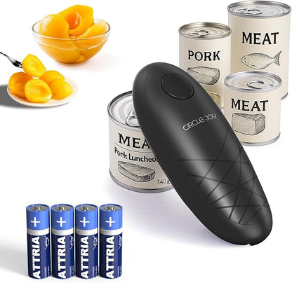 CIRCLE JOY Electric Can Opener, One-Touch Automatic Can Opening