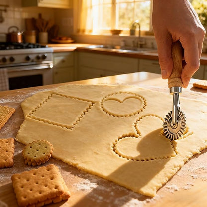Pastry Wheel Cutter, 2 Inch Ravioli Cutter