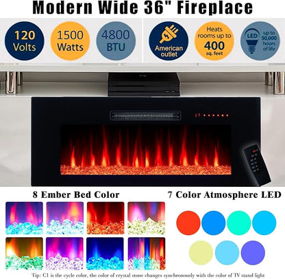 AMERLIFE Fireplace TV Stand