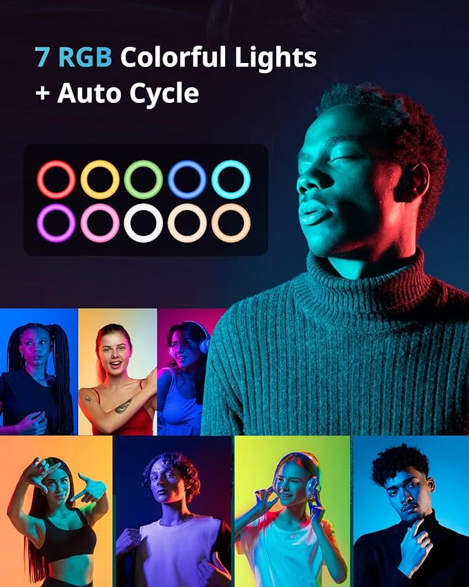 UBeesize 12'' RGB Selfie Ring Light