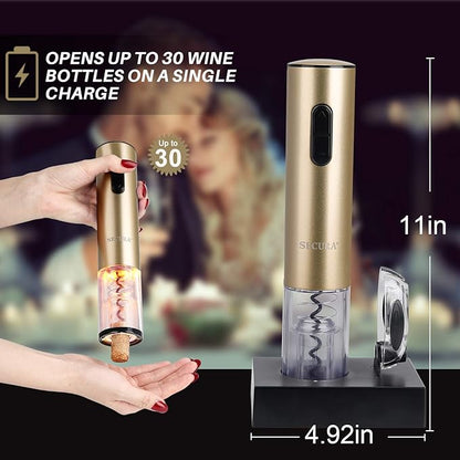 Secura Electric Wine Opener, Automatic Bottle Corkscrew Opener