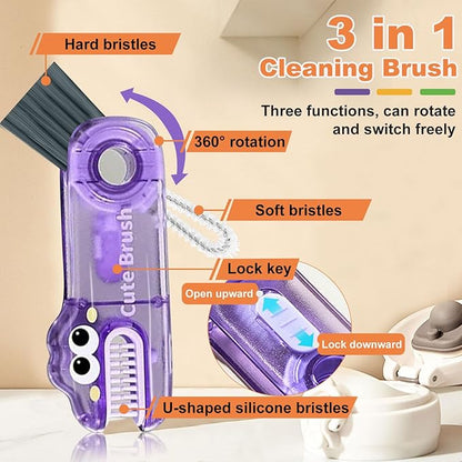 3 in 1 Cup Lid Cleaning Brush, Gap Cleaner Brushs