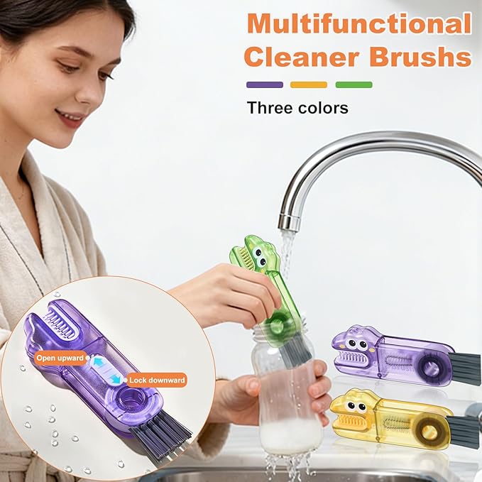 3 in 1 Cup Lid Cleaning Brush, Gap Cleaner Brushs