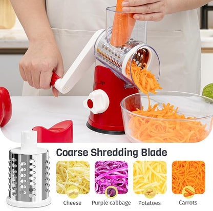 Cheese Grater Hand Crank, Rotary Cheese Shredder