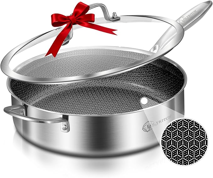 LOLYKITCH 6 QT Large Skillet