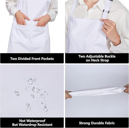 Jubatus 12 Pack 100% Cotton Aprons Bulk