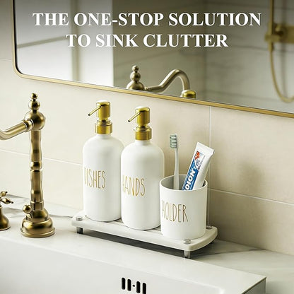 Cisily Kitchen Soap Dispenser Set Comes